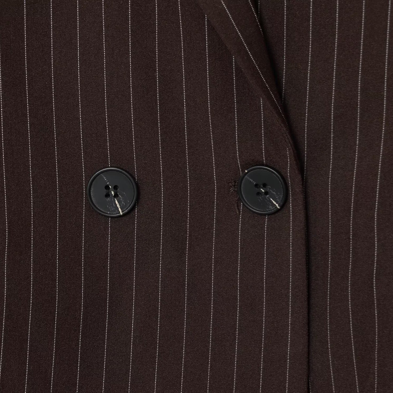 Blazer marron à rayures - NUN0111