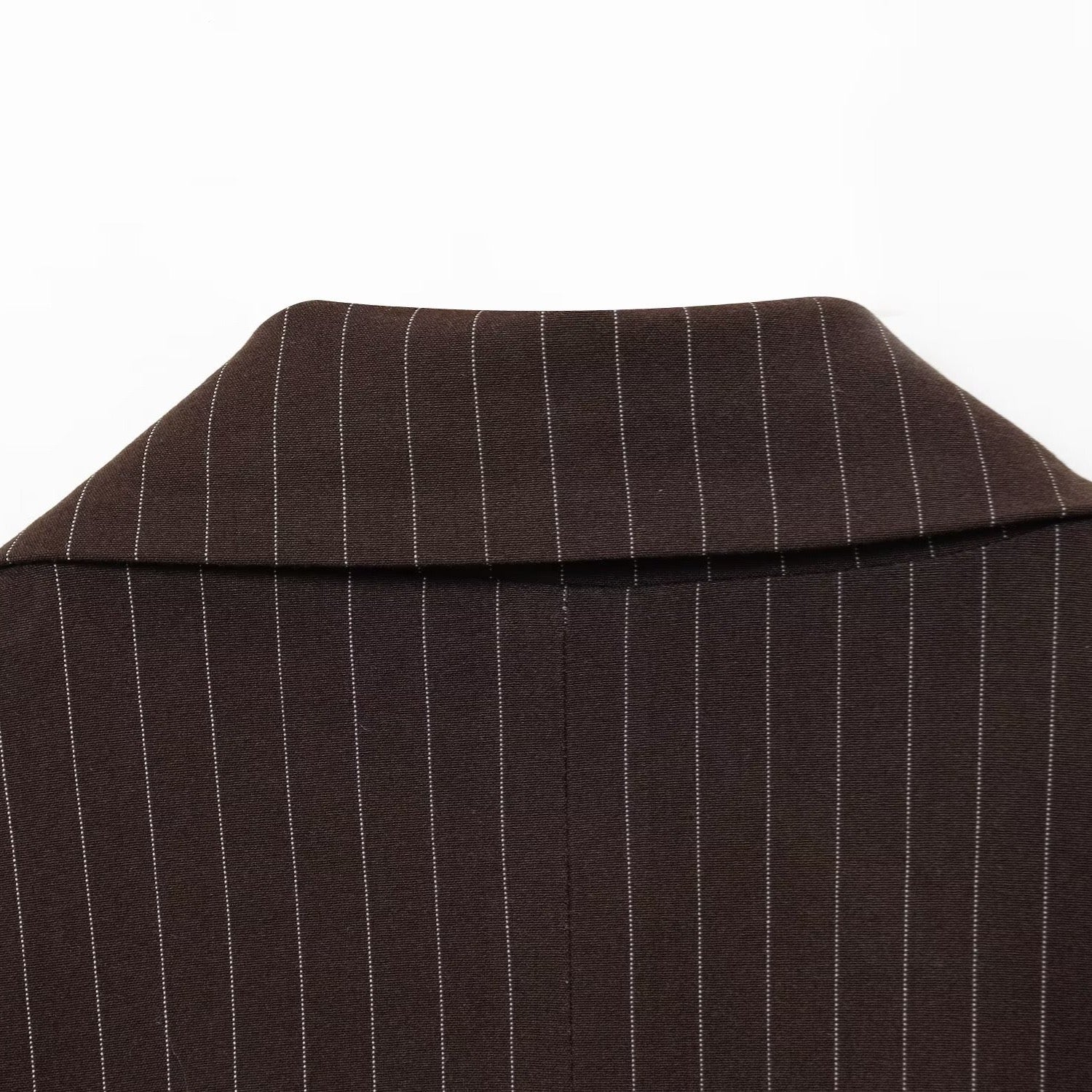 Blazer marron à rayures - NUN0111