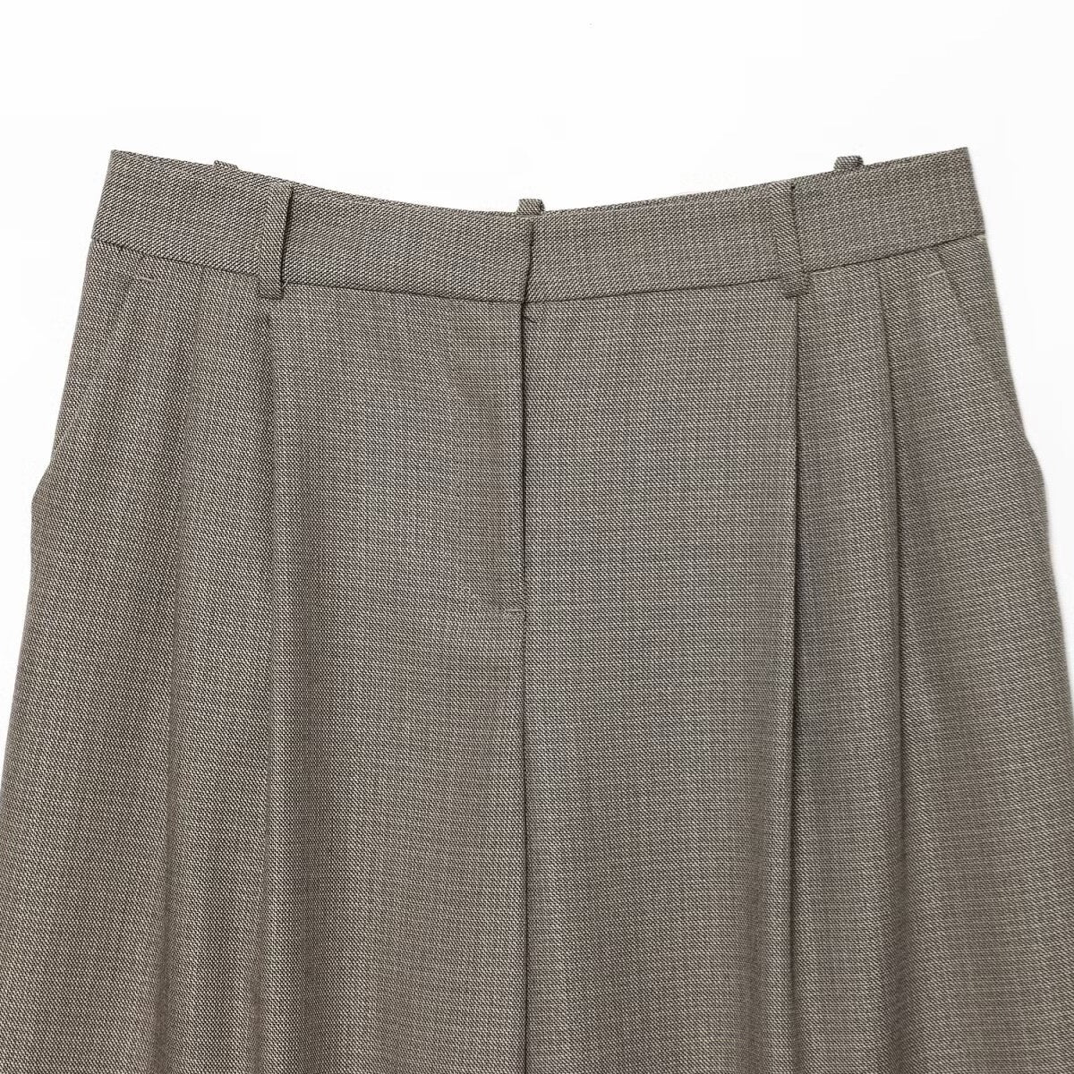 Pantalon droit gris à pinces - NUN0112