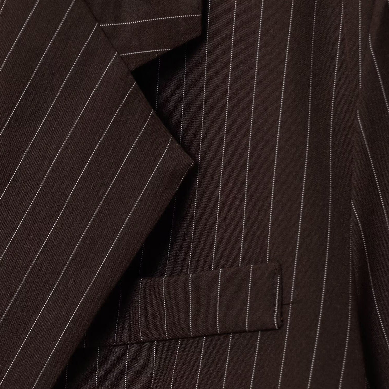Blazer marron à rayures - NUN0111