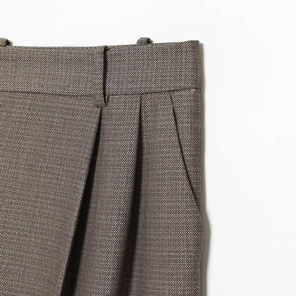 Pantalon droit gris à pinces - NUN0112