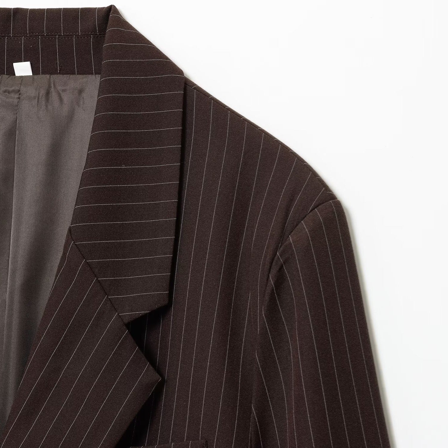 Blazer marron à rayures - NUN0111