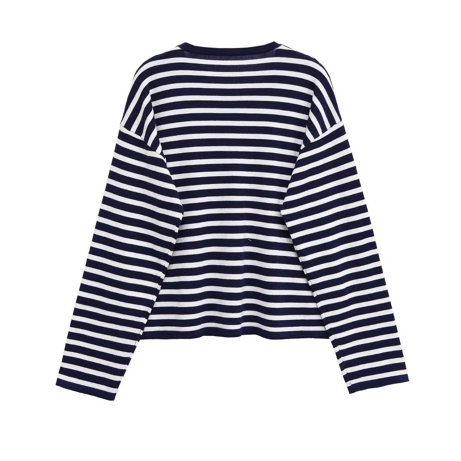 Marinière en maille rayée