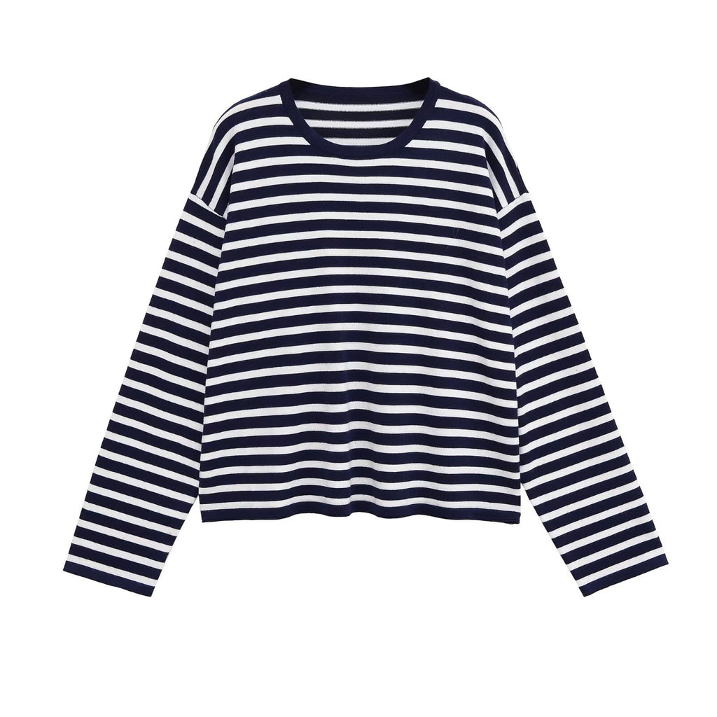 Marinière en maille rayée