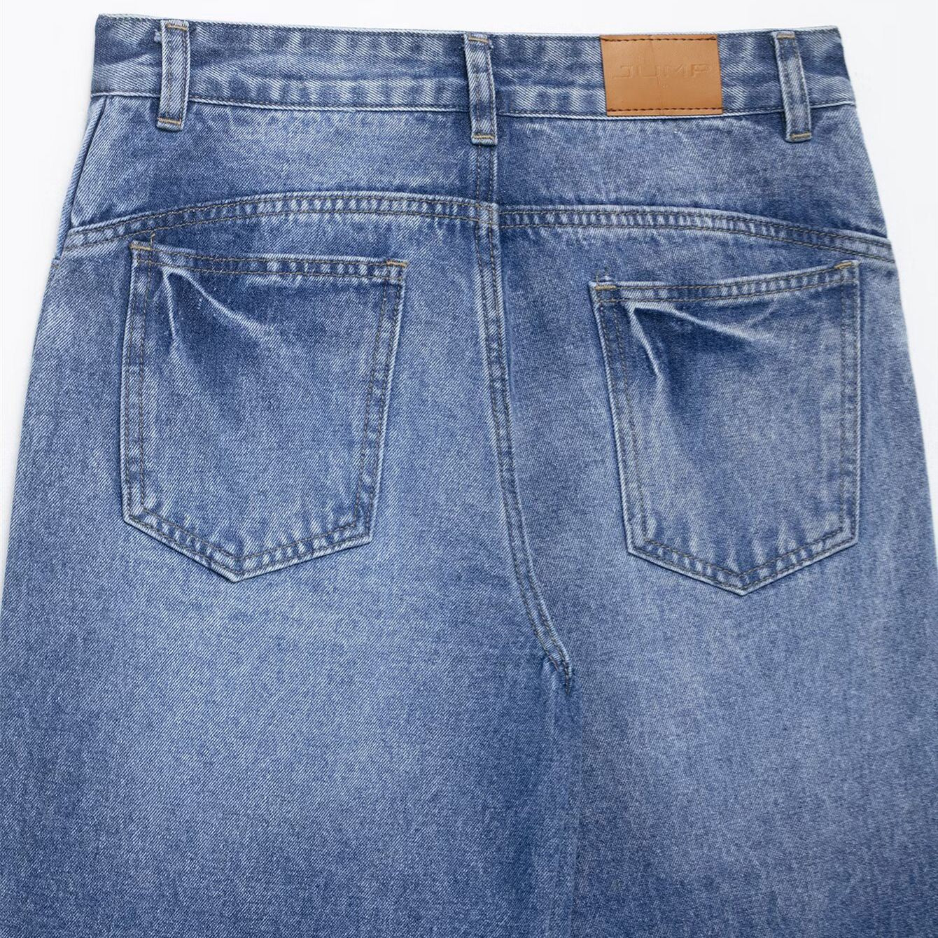 Jean wide leg boutonné