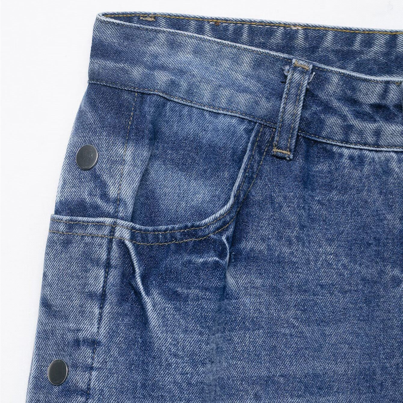 Jean wide leg boutonné