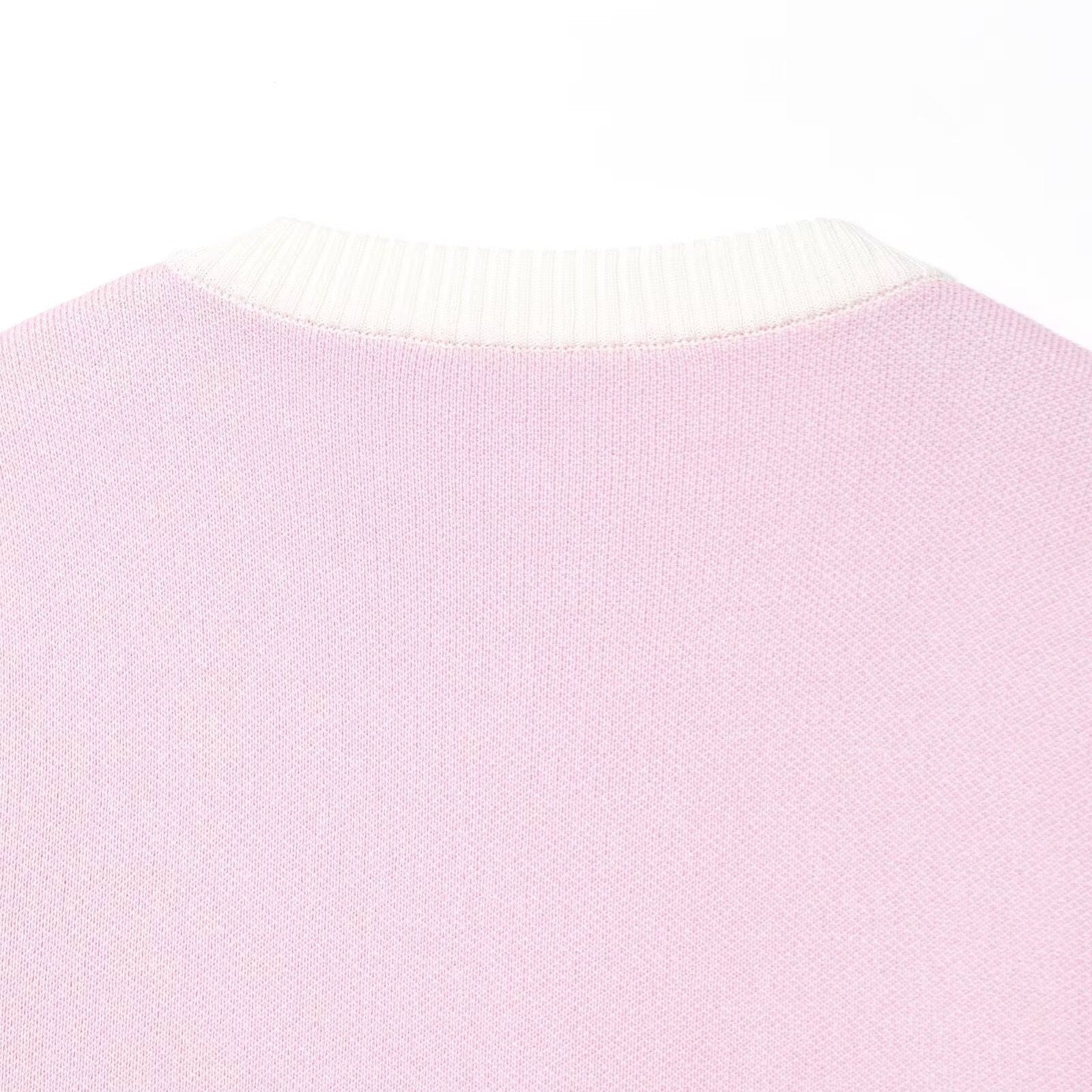 Cardigan en maille rose