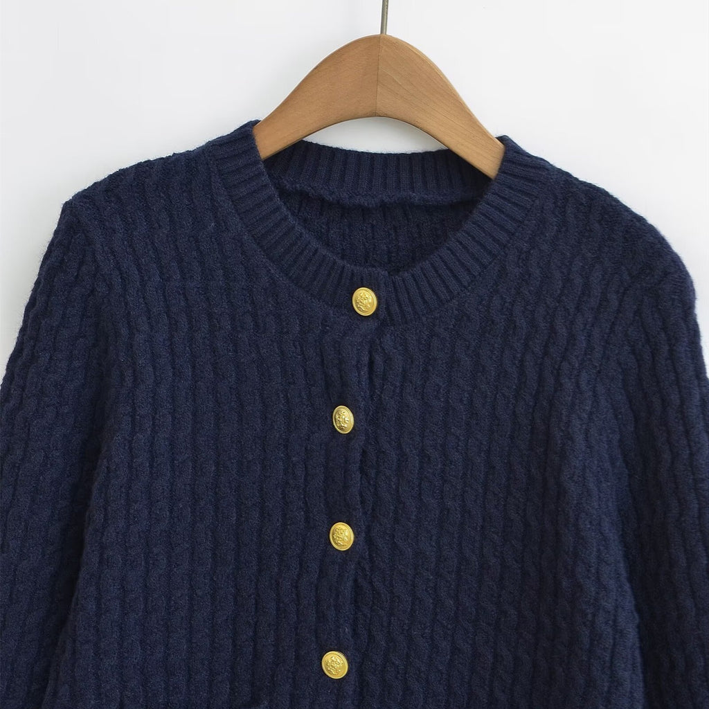 Cardigan bleu marine - 0115