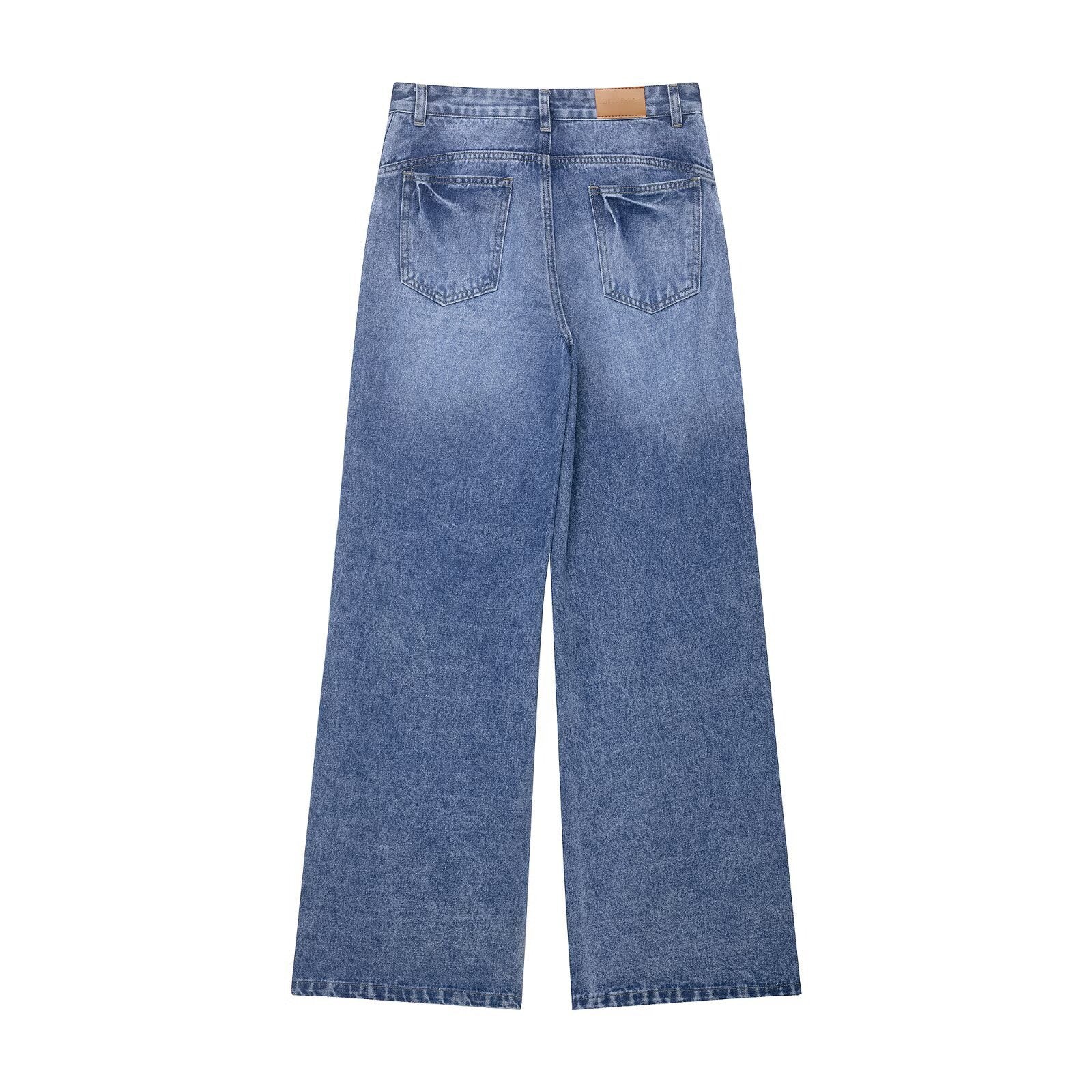 Jean wide leg boutonné