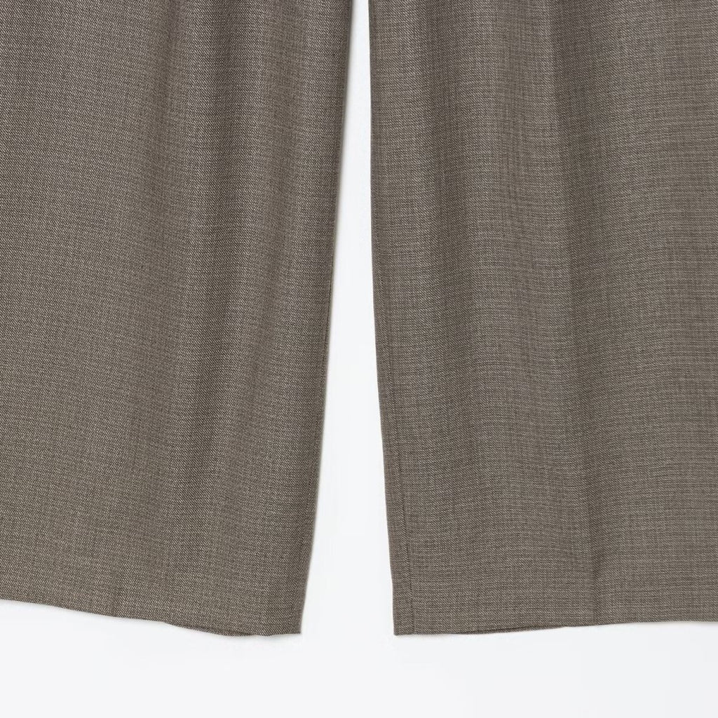 Pantalon droit gris à pinces - NUN0112