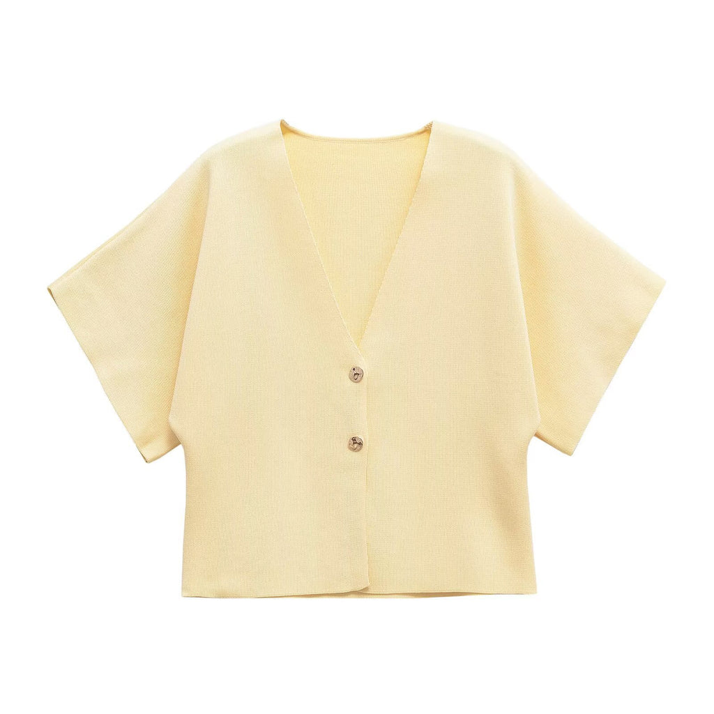 Cardigan court en maille