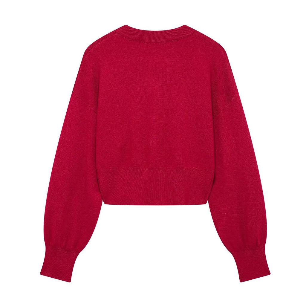 Cardigan rouge - NUN0103