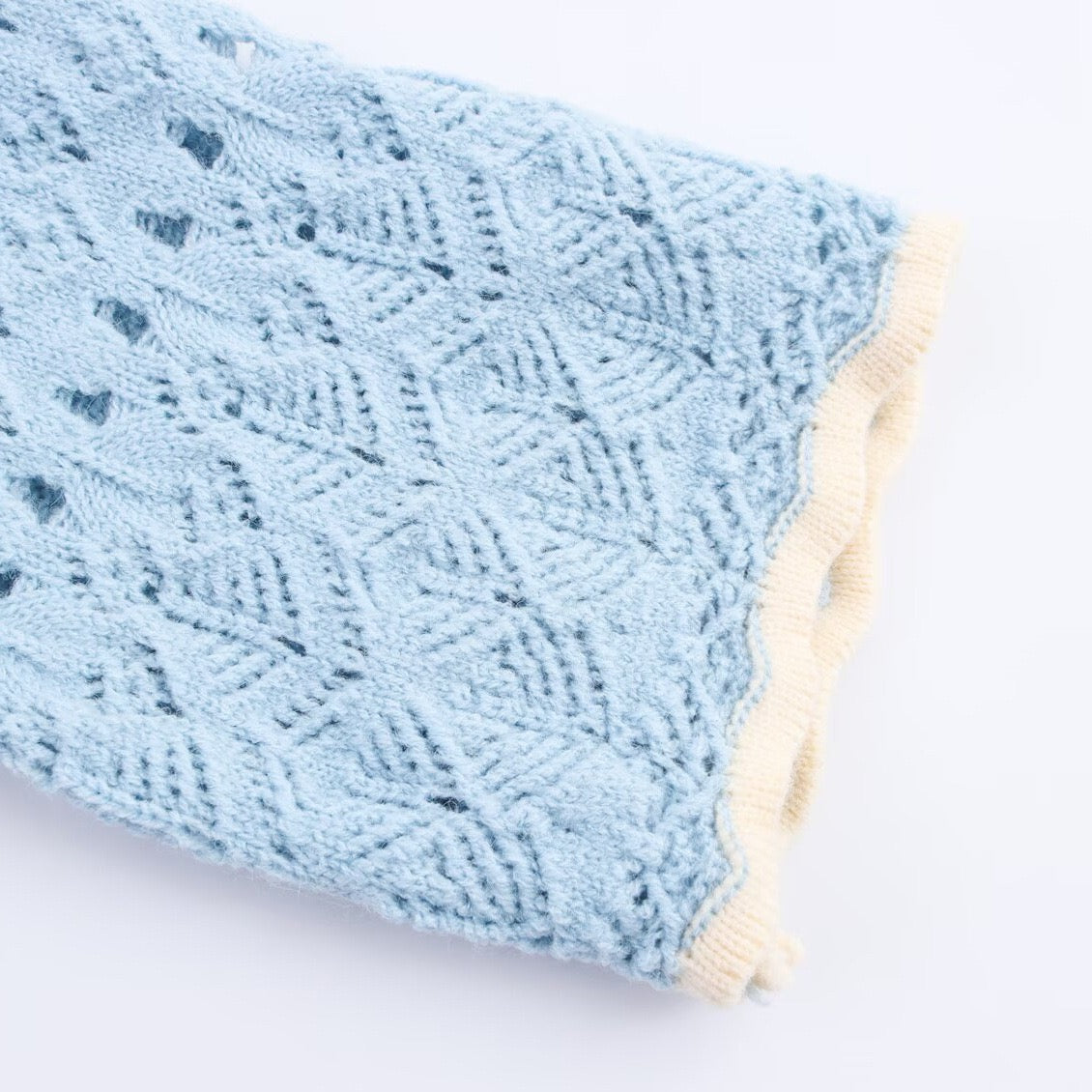 Cardigan ajouré bleu ciel - NUN0116