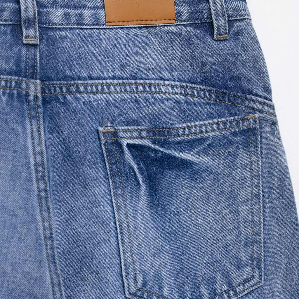 Jean wide leg boutonné