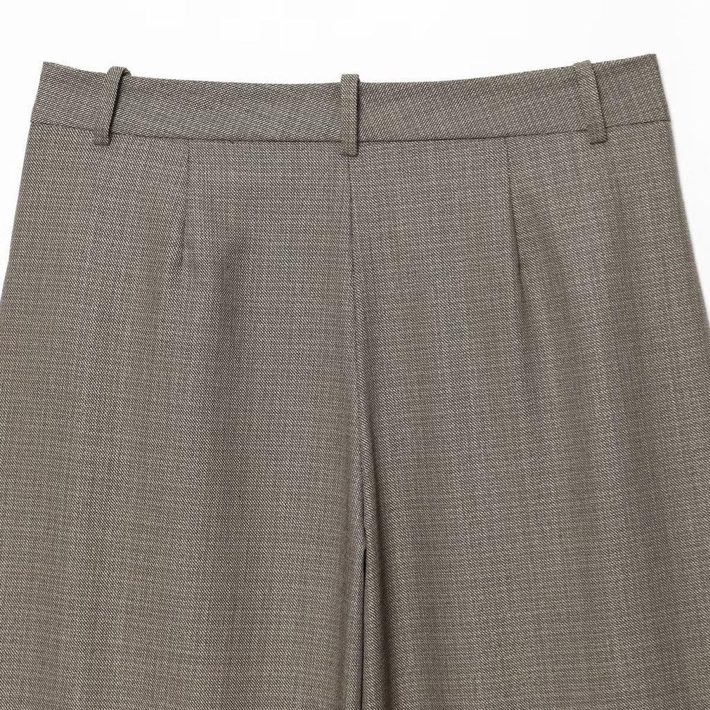 Pantalon droit gris à pinces - NUN0112